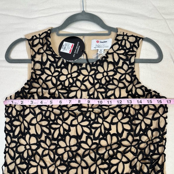 🏷️NWT Lela Rose for Neiman Marcus x Target Guipure Lace Sleeveless Top XS Lined - Picture 14 of 16